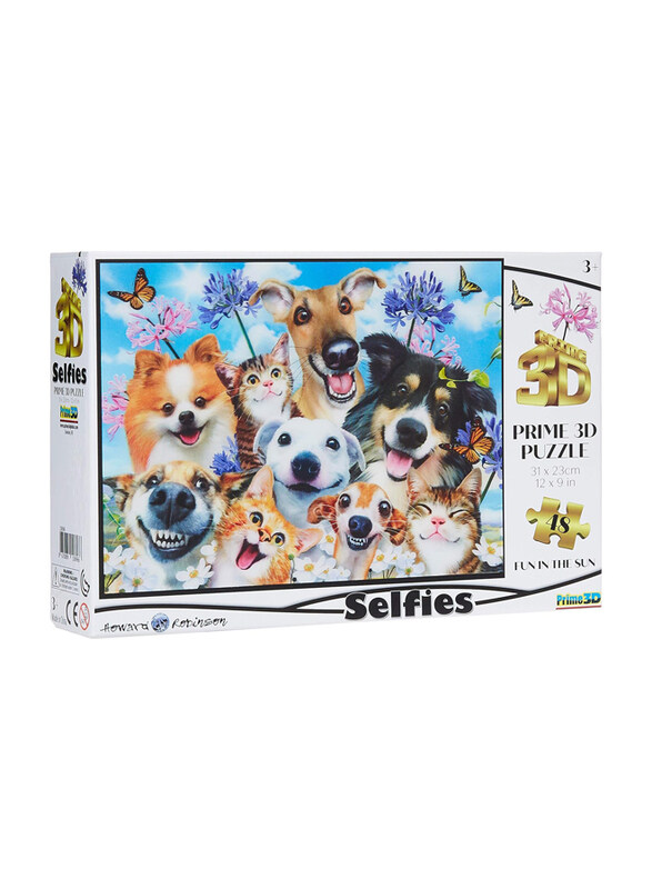 

Prime 3D 48-Piece Fun in the Sun Selfie Puzzle, Ages 3+, Multicolour