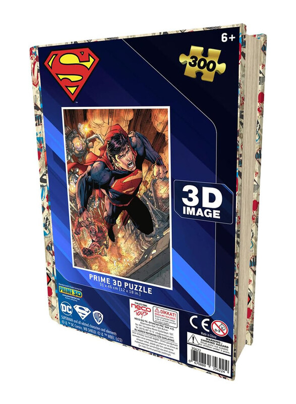 

Prime 3D 300-Piece Superman Puzzle, Ages 6+, Multicolour