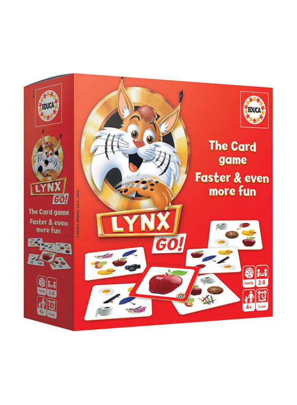 

Educa Lynx Lince Go Arabia Card Game, Ages 4+, Multicolour