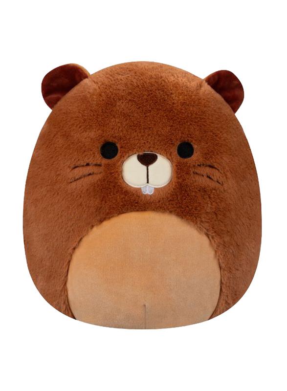 Squishmallows 12-inch Chip Beaver Fuzzamallow Toy, Brown