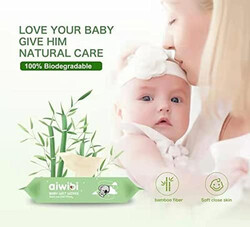 Aiwibi Bamboo Baby Wet Wipes 100% Eco Friendly 80x3 240 Wipes