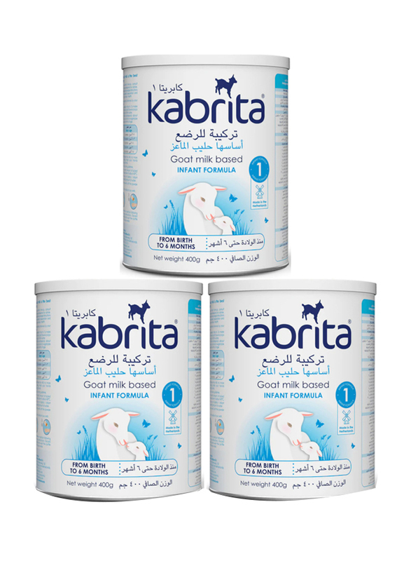 Kabrita 1 Infant Milk, 0-6 Months, 3 x 400g
