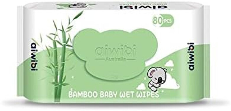 Aiwibi Bamboo Baby Wet Wipes 100% Eco Friendly 80 pcs