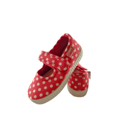 Pikkaboo-Ceinta Rojo Polka Kids Shoes - C26