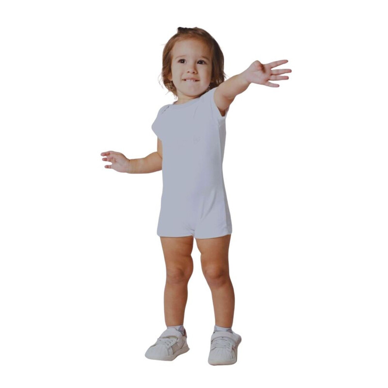 Forever Cute Romper (3-6m,White)