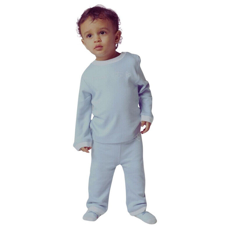 

Pikkaboo Forever Cute Pyjama Set (18-24m,Blue)