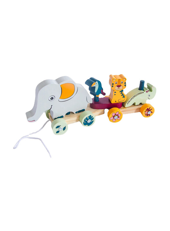 

Woody Buddy Safari Parade Pull Along, Grey