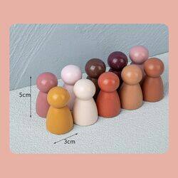 Woody Buddy - Peg Dolls - Earthy Colors