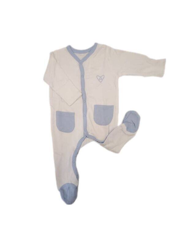 Forever Cute Sleeping Suit (3-6m,White)