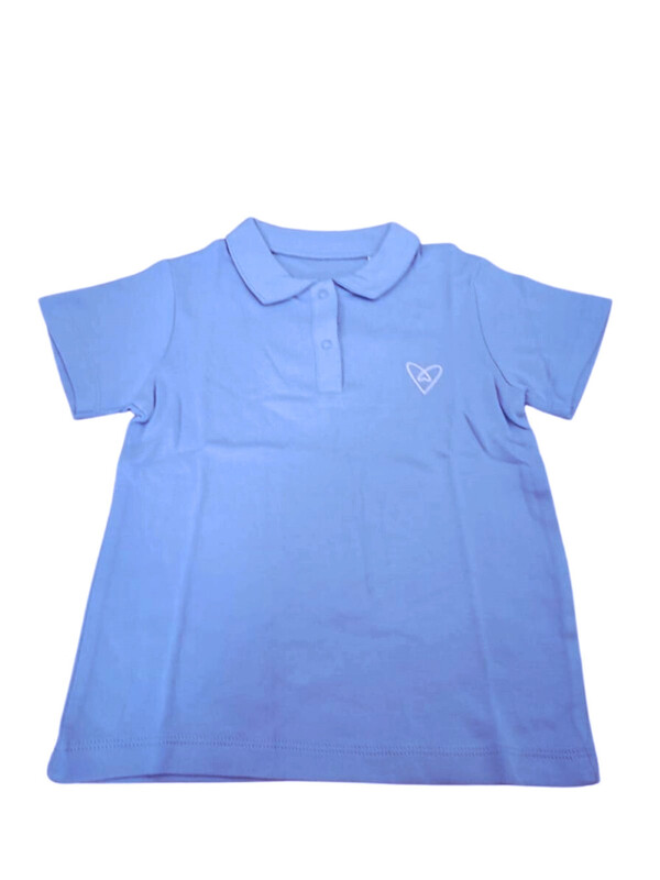 Forever Cute Polo T-shirt (2-3yrs,Blue)