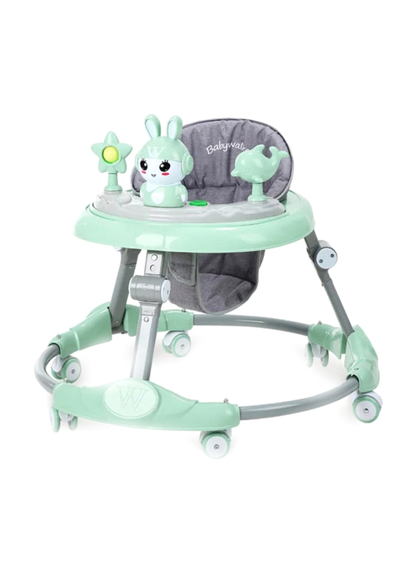 Pikkaboo R for Rabbit Roll & Learn Baby Walker, Green