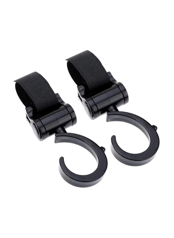 

Pikkaboo Multi Purpose 360 Swivel Hooks, 2 Pieces, Black