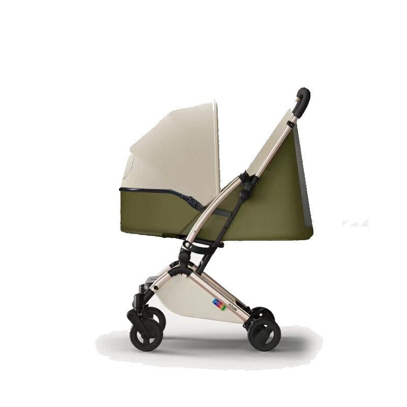 

Youbi Toddler German Travel Light Stroller-Olive with New Born Attachment