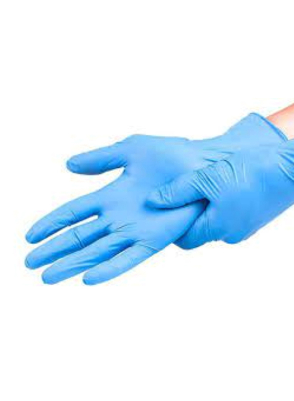 Aim-X Medical Nitrile Powder-Free Examination Gloves, X-Large, 100 Pieces, Blue