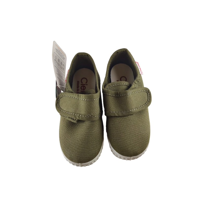 Pikkaboo-Ceinta Kakhi Snickers with Lid Kids Shoes - C22