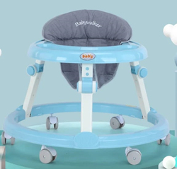 Pikkaboo R for Rabbit Roll & Learn Baby Walker, Blue