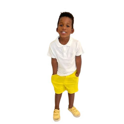 Forever Cute Polo T-shirt (2-3yrs,White)