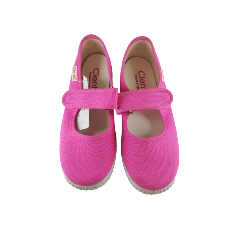 

Pikkaboo-Ceinta Mercedes Fuchsia Loop & Strap Kids Comfort Shoes-C30