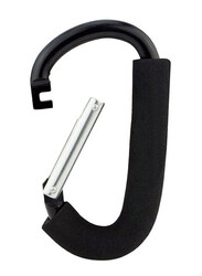 Pikkaboo Universal Non-Slip Metal Stroller Hook, Black