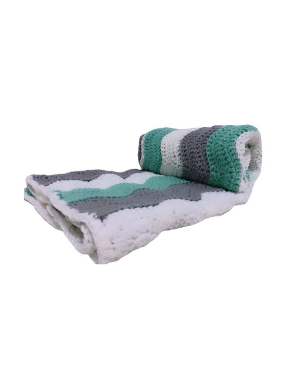 

Pikkaboo Cuddles and Snuggles Breathable Crochet Baby Blanket, Multicolour