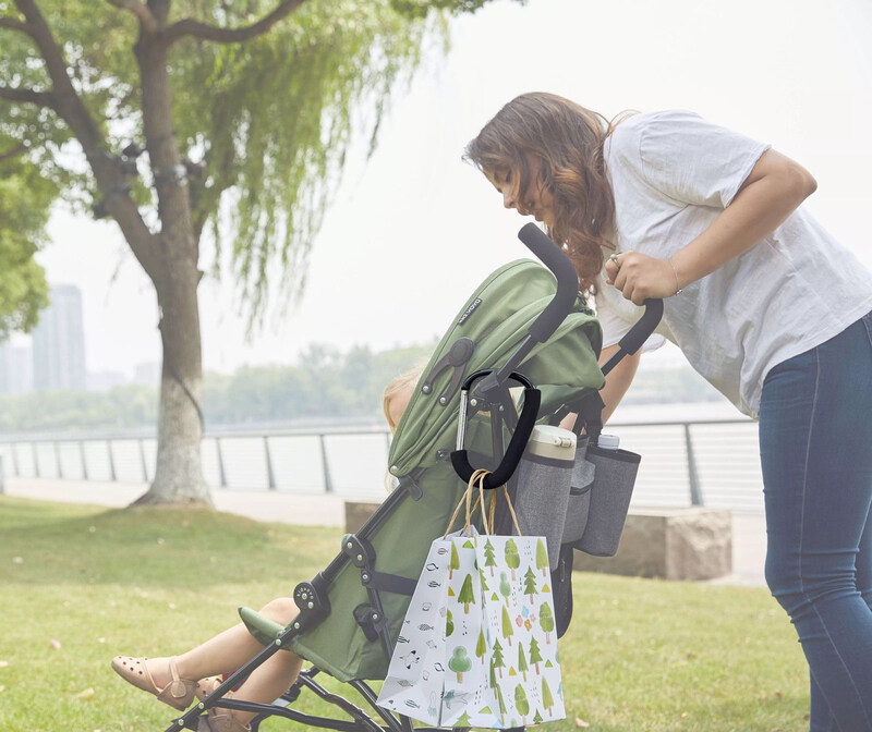 Pikkaboo Universal Non-Slip Metal Stroller Hook, Black