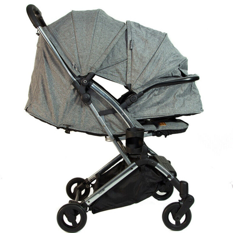 Youbi Toddler German Travel Light Stroller-Grey with New Born Attachment