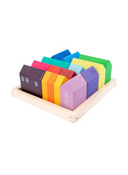 Woody Buddy Rainbow Houses, Multicolour