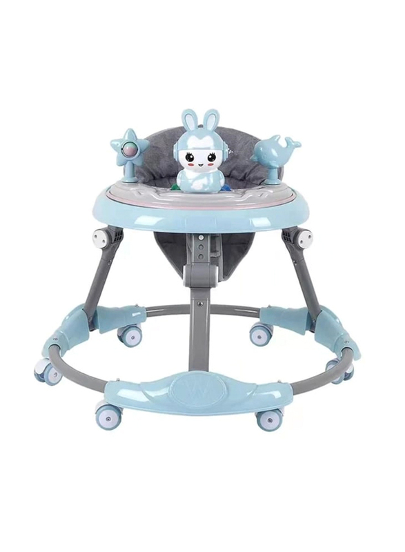 Pikkaboo R for Rabbit Roll & Learn Baby Walker, Blue