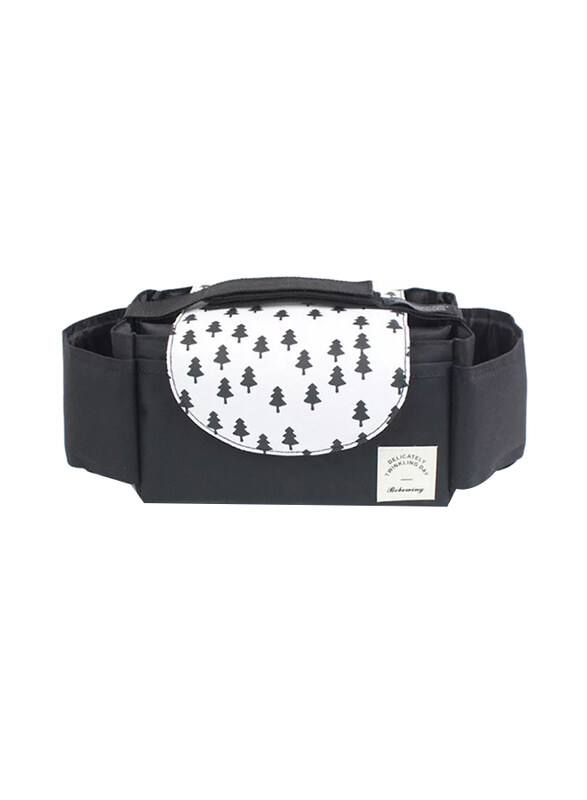 

Pikkaboo Hook and Hoop Tree Universal Waterproof Stroller Organizer, Grey