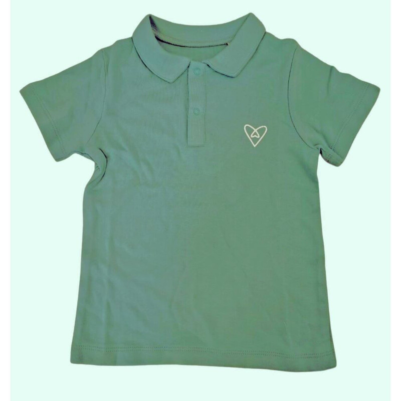 Forever Cute Polo T-shirt (2-3yrs,Mint)