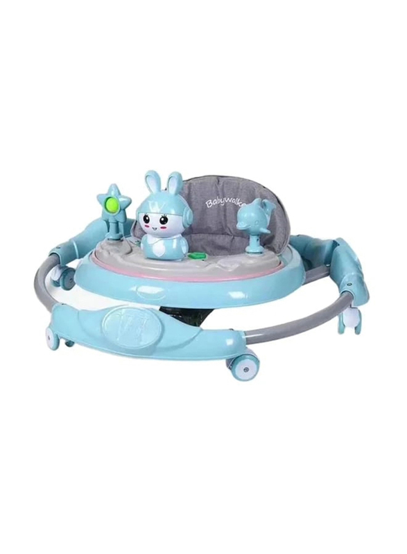 Pikkaboo R for Rabbit Roll & Learn Baby Walker, Blue