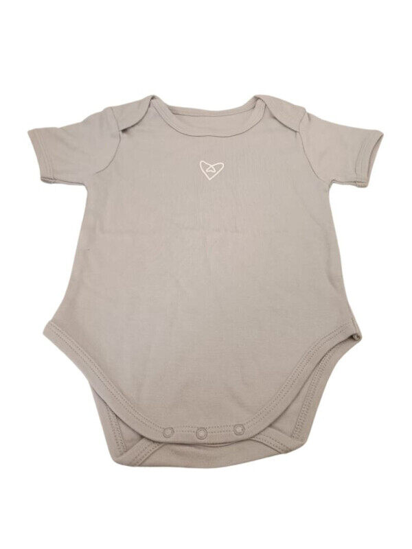 Forever Cute Body Suit (6-12m,Grey)