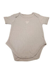 Forever Cute Body Suit (6-12m,Grey)