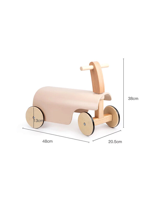 Woody Buddy Ride-on Balance Car, Light Pink