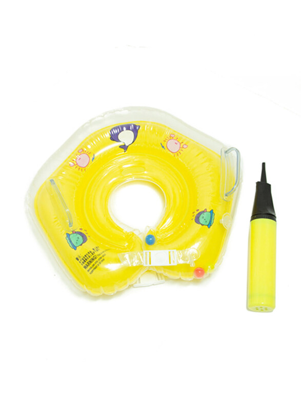 

Pikkaboo Iswimsafe Infant Neck Floater with Inflator for Newborn, Yellow