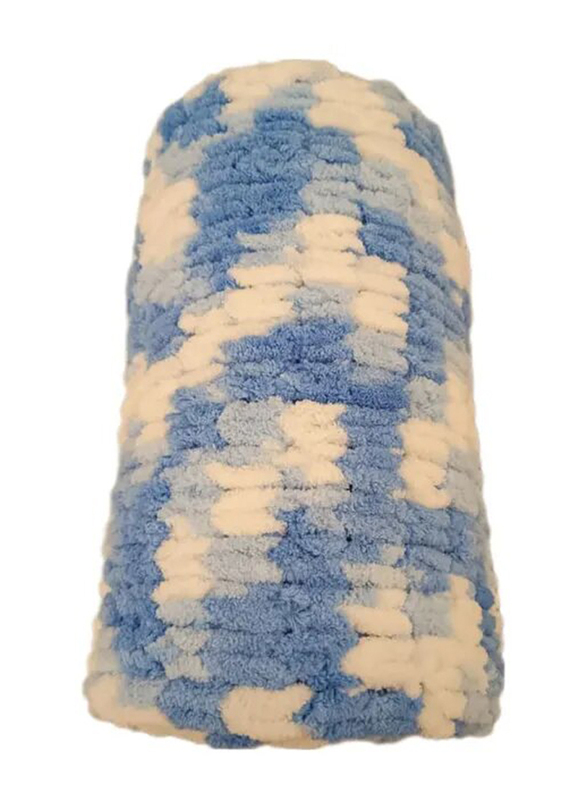 Pikkaboo Heavenly Hugs Handmade Crochet Baby Blanket, Blue