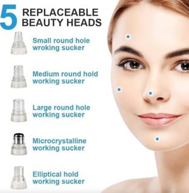 Blackhead Remover Set, Blackhead Remover Vacuum Nose Blackhead Remover Sucker Acne Remover Device; Blackhead Remover, Blackhead Remover, Acne Extractor, USB Charging