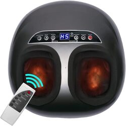 Foot Massager with Heat, Deep Kneading, Plantar Fasciitis Relief, Adjustable Intensity, Multi-Level Settings