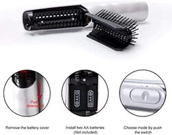 Infrared Laser Hair Growth Massager Comb with LED Light, Vibrating Scalp Brush and Dryer, White