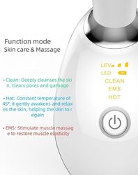 EMS Microcurrent Face Neck Beauty Device LED Photon Firming Rejuvenation Anti Wrinkle Thin Double Chin Skin Care Facial Massager