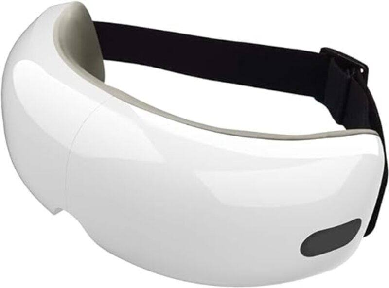 

Generic Eye Massager with Heat Vibration Air Pressure Bluetooth Music Rechargeable Portable Massager for Dry Eyes Eye Strain Dark Circles, White