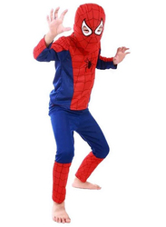 Superhero Spiderman Breathable Comfortable Themed Party Fancy Dress Cosplay Costume, Small, Red/Blue