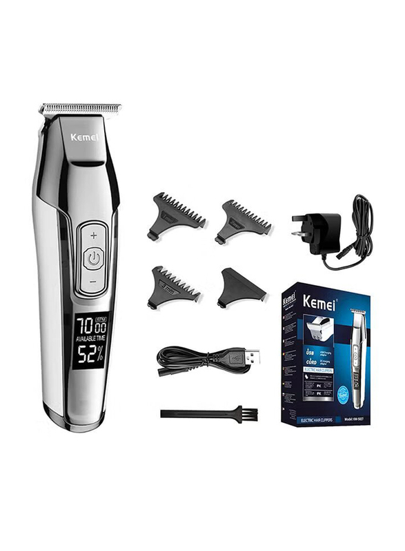 Kemei Electric Hair Clipper, KM-5027, Silver