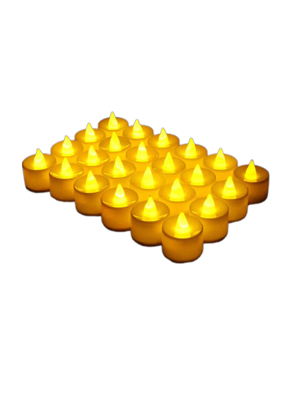 LED Light Candle Set, 24-Piece, Yellow