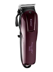 Kemei Professional Electric Fader Hair Trimmer, Maroon/Black