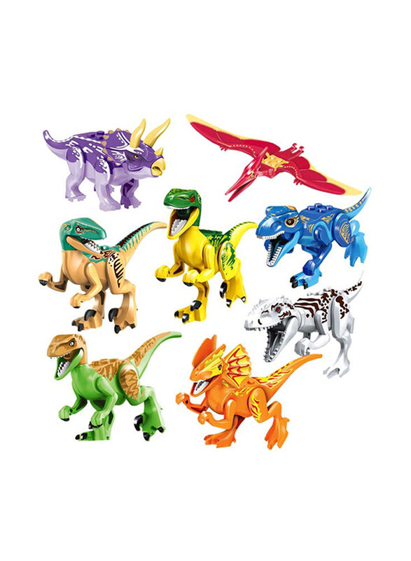 

QiaoKai Mix and Match Magic Dinosaur Model with Featuring Movable Jaws Neck & Joints, 8 Pieces, Ages 3+