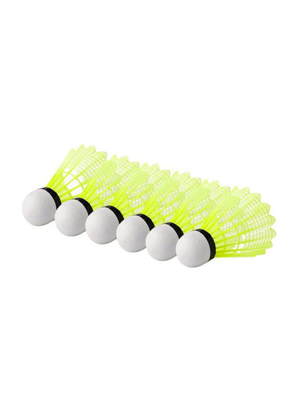 

Generic Shuttlecock Sport Training Badminton Shuttlecock Set, 6 Pieces, Yellow