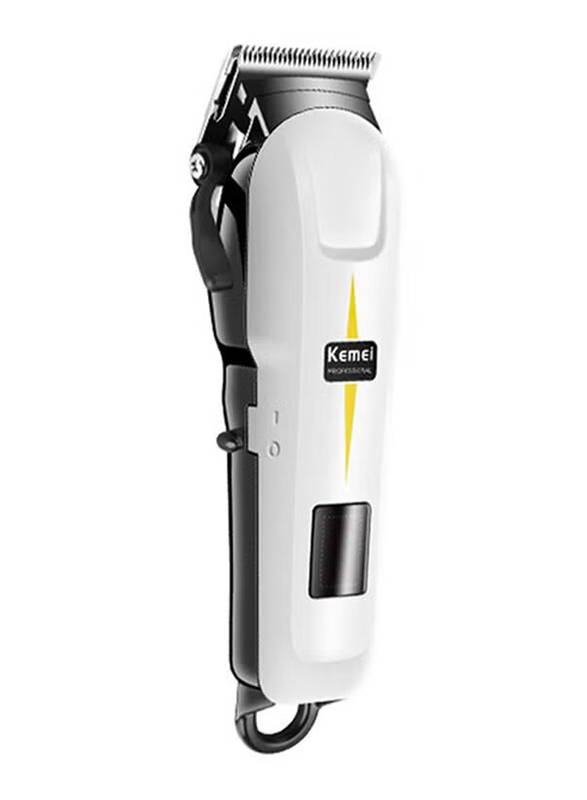 

Kemei Barber Hair Trimmer And Clipper, White/Grey