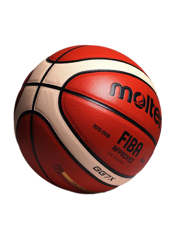 Molten PU Bladder Basketball Category-7, One Size, GG7X, Orange/Cream