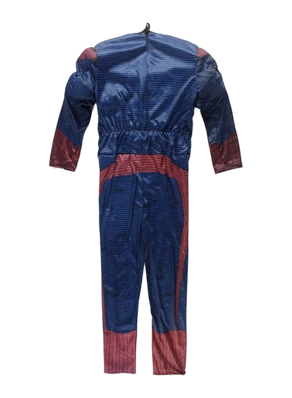 Spiderman Costume with Muscle, Blue/Red